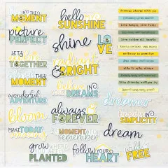 Chipboard Set - Botanical Buzz