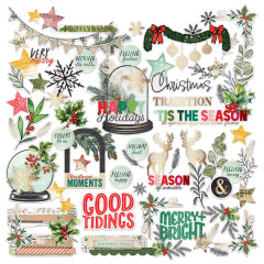 49 And Market - Foiled Die-Cuts - Mistletoe And Memories