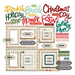 Chipboard Set - Basics - Mistletoe And Memories