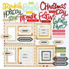 Chipboard Set - Basics - Mistletoe And Memories
