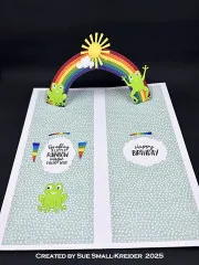 Karen Burniston - Clear Stamps - Rainbow Greetings