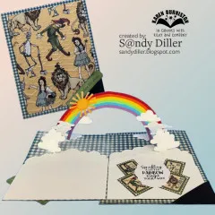 Karen Burniston - Clear Stamps - Rainbow Greetings