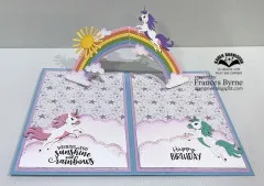 Karen Burniston - Clear Stamps - Rainbow Greetings