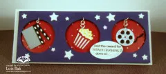 Karen Burniston - Clear Stamps - Movie Night Greetings