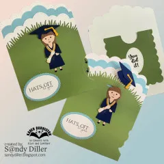 Karen Burniston - Clear Stamps - Grad Greetings