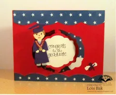Karen Burniston - Clear Stamps - Grad Greetings