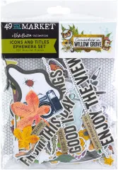 Curiosities In Willow Grove - Ephemera Set - Icons And Titles