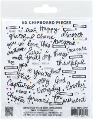 Chipboard Set - Bits - Curiosities In Willow Grove