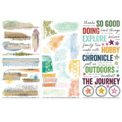 49 And Market - 6x12 Rub-On Transfer - Curiosities In Willow Grove - Blendable