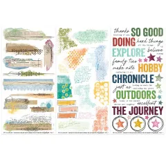 49 And Market - 6x12 Rub-On Transfer - Curiosities In Willow Grove - Blendable