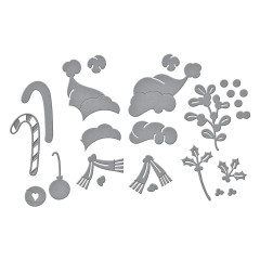 Spellbinders Etched Dies - Classic Mouse Christmas - Embellishments