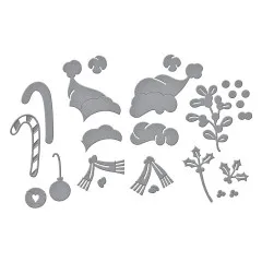 Spellbinders Etched Dies - Classic Mouse Christmas - Embellishments