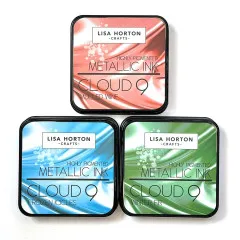 Lisa Horton Crafts - Winter 2025 Metallic Ink Pads - Frozen Icicles, Winter Fir, Mulled Wine