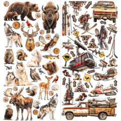 49 and Market - Timber And Tweed - Elements - Laser Cut Outs