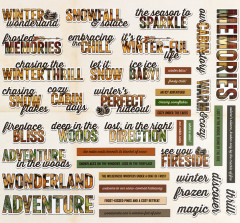 Chipboard Set - Timber And Tweed - Sentiments
