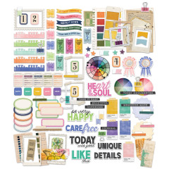 49 and Market - Artful Moments - Die-Cuts Journaling Bits