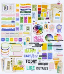49 and Market - Artful Moments - Die-Cuts Journaling Bits