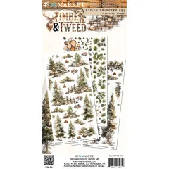 49 And Market - 6x12 Rub-On Transfer - Timber And Tweed - Blendable