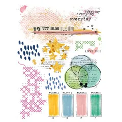 49 And Market - 6x12 Rub-On Transfer - Artful Moments - Blendable