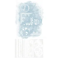 49 And Market - 6x12 Rub-On Transfer - Timber And Tweed - Edges