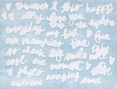 Chipboard Set - Irresistible - Words