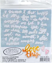 Chipboard Set - Irresistible - Words