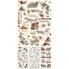 49 And Market - 6x12 Rub-On Transfer - Timber And Tweed - Essential