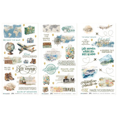 49 And Market - 6x12 Rub-On Transfer - Travel Diaries - Blendable