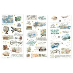 49 And Market - 6x12 Rub-On Transfer - Travel Diaries - Blendable