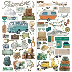 49 and Market - Travel Diaries - Laser Cut Outs - Elements