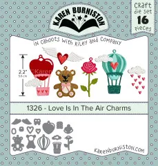 Karen Burniston Die - Love is in the Air Charms