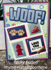 Karen Burniston Die - Woof!