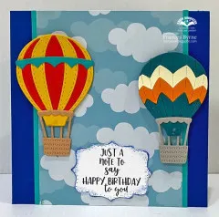 Karen Burniston Die - Hot Air Balloons