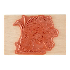 House-Mouse Wood Mount Stamp - Bouquet for You