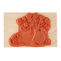 House-Mouse Wood Mount Stamp - Rare Bloom