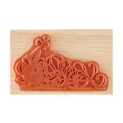 Wood Mount Stamp - House-Mouse Party Parade - Party Streamers