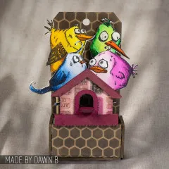 Stamper Anonymous Ornamentals - Birdhouse Ornaments