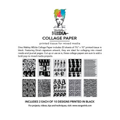 Dina Wakley Media Collage Tissue Paper - The Forest