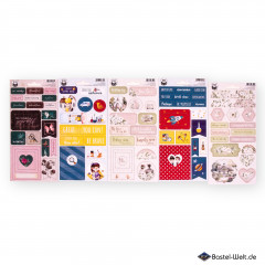 Piaket13 - 5 verschiedene Chipboard Sticker im Set (2)