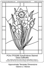 Embossing Easy Emboss Stained Glass Daffodils Embossing Easy Emboss Stained Glass Daffodils