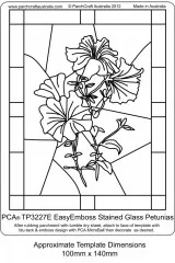 Embossing Easy Emboss Stained Glass Petunias Embossing Easy Emboss Stained Glass Petunias