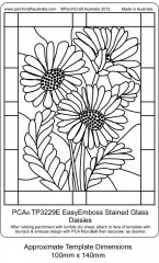 Embossing Easy Emboss Stained Glass Daisies Embossing Easy Emboss Stained Glass Daisies