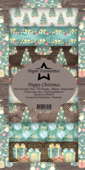 Paper Favourites Happy Christmas Slim Paper Pack