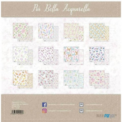 Piu Bella Aquarella 12x12 Paper Pack