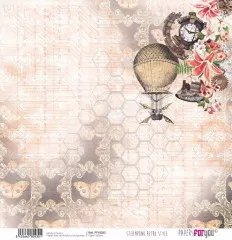 Steampunk Retro Style 12x12 Vellum Kit