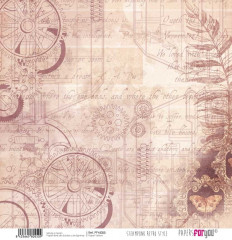 Steampunk Retro Style 12x12 Vellum Kit