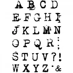 Clear Stamps - Reporter Uppercase Alphabet