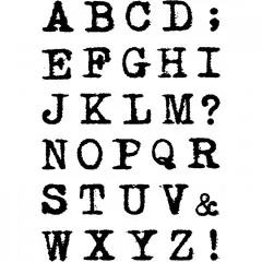 Clear Stamps - Remintgon Uppercase Alphabet