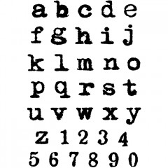 Clear Stamps - Remington Lowercase Alphabet