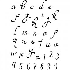 Clear Stamps - Moonlight Lowercase Alphabet